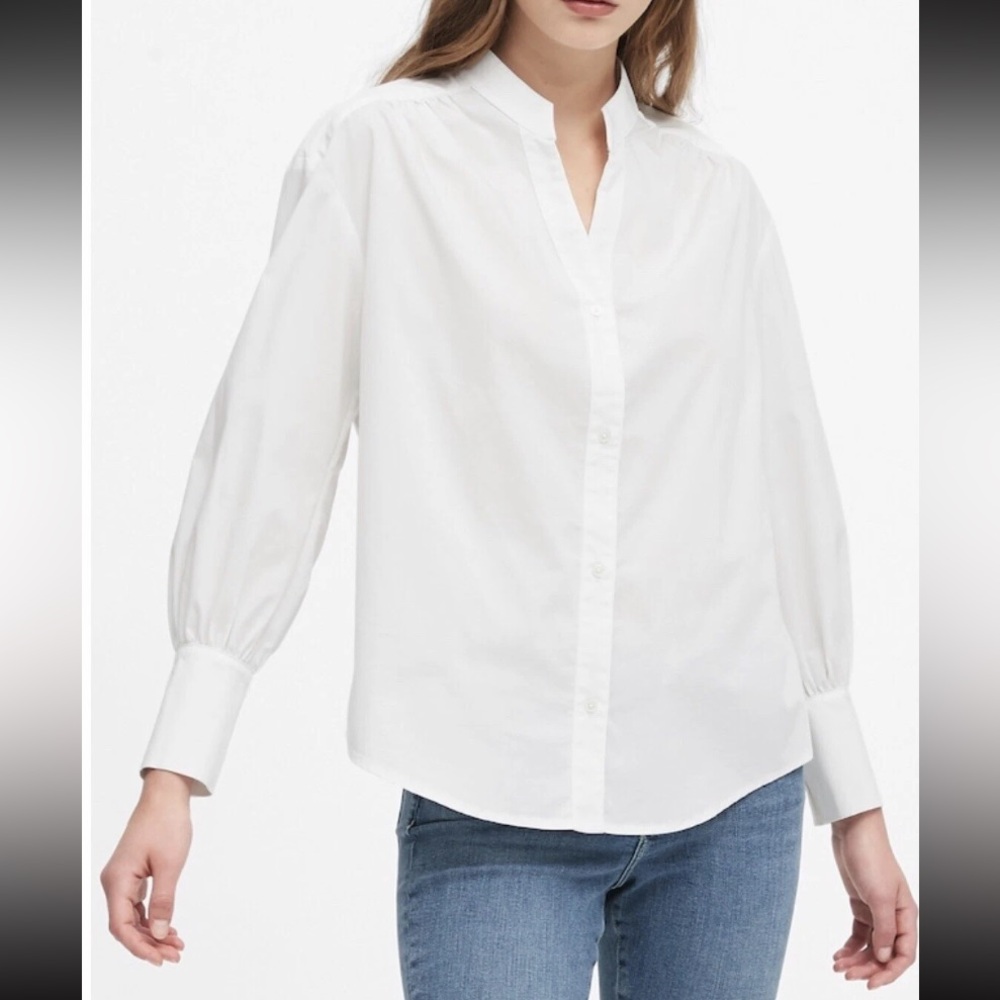 Banana Republic// Relaxed Puff- Sleeve